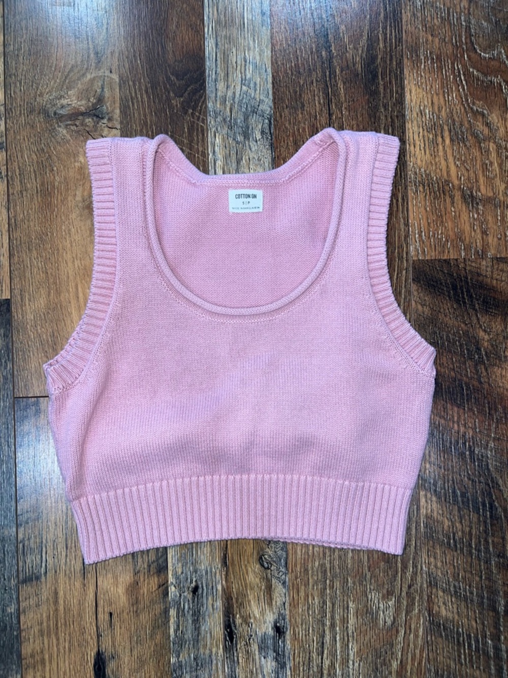 Cotton On Light Pink Knit Tank Top